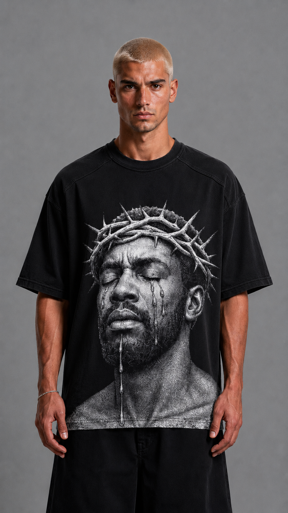 T-SHIRT JESUS BLACK