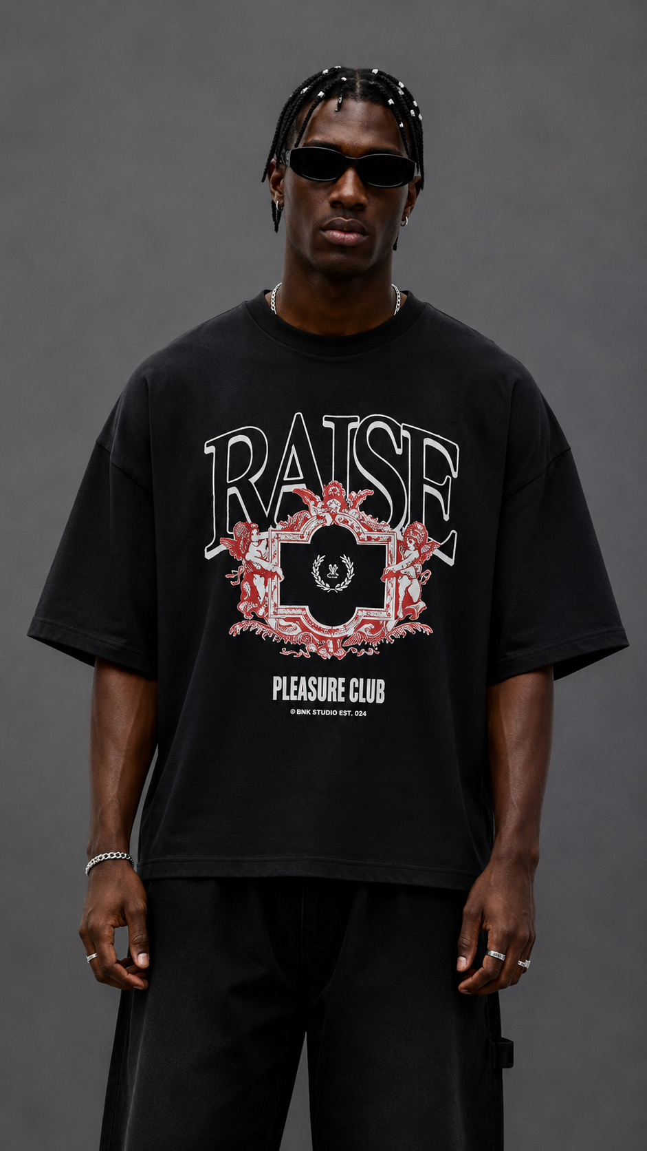 T-SHIRT PLEASURE CLUB BLACK