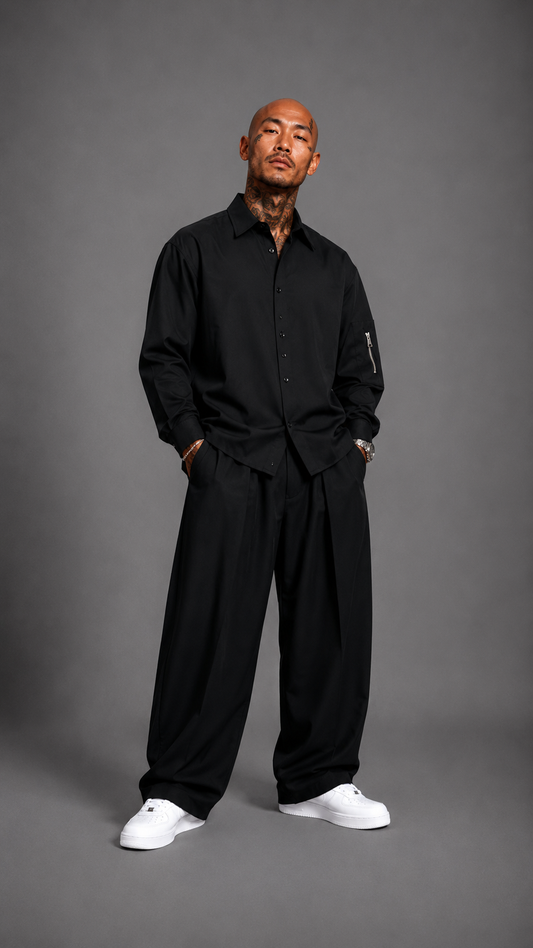 COORDINATO CHECK BLACK CIRCUS