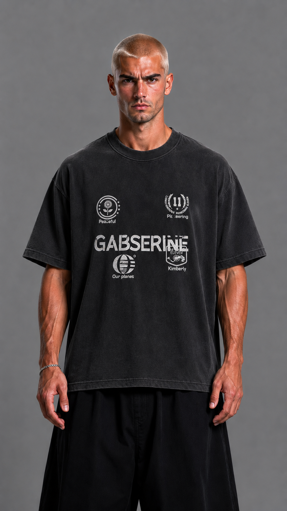 T-SHIRT GABSERINE BLACK