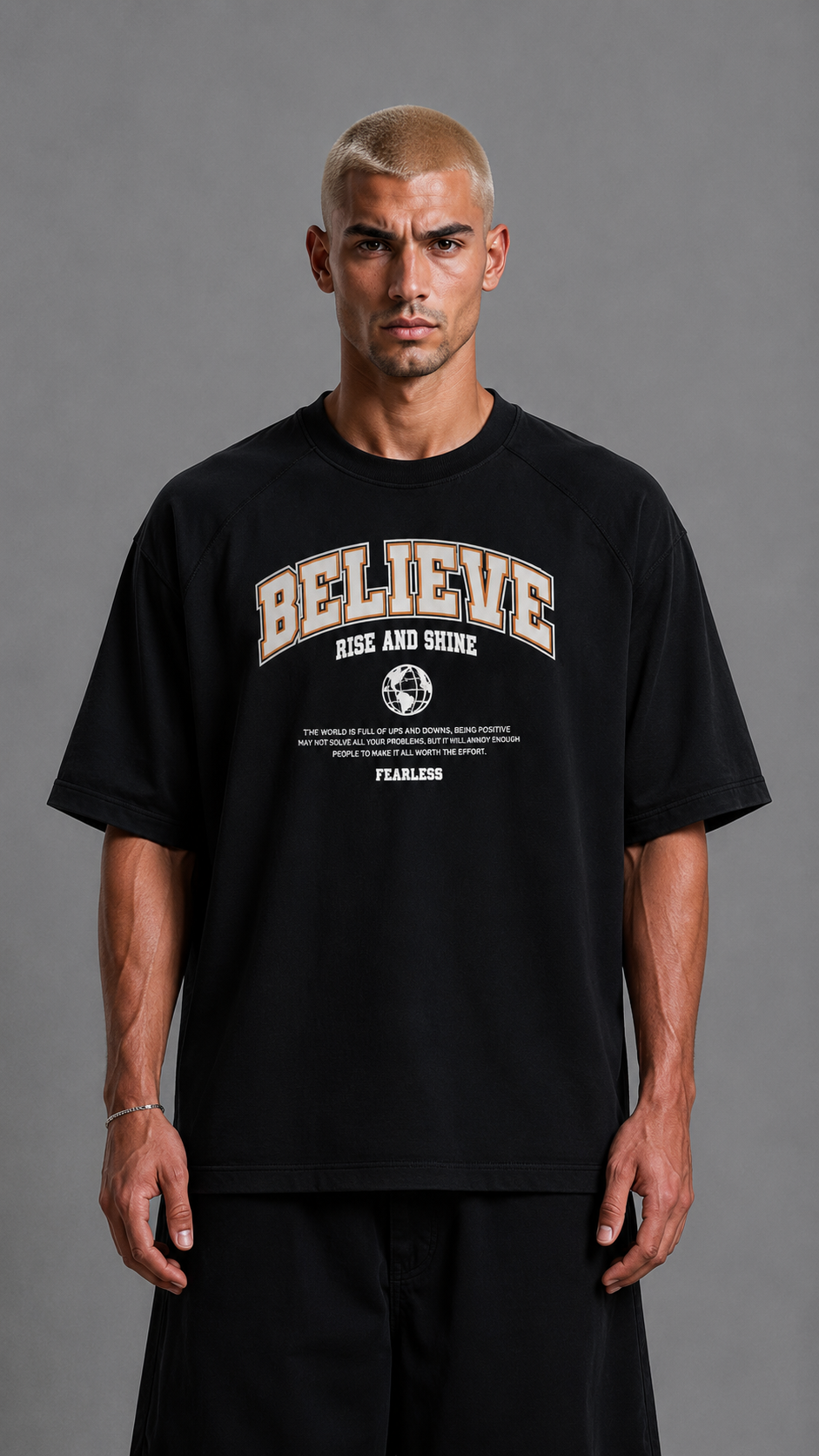 T-SHIRT BELIEVE BLACK