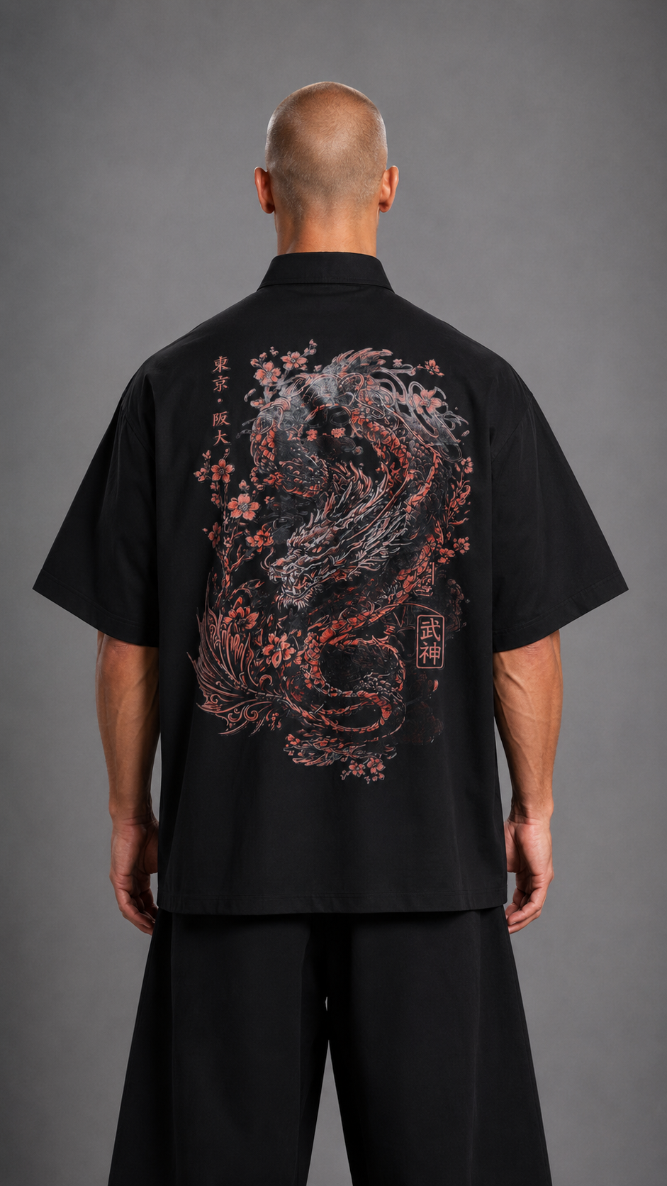 CAMICIA DRAGON HYDO BLACK