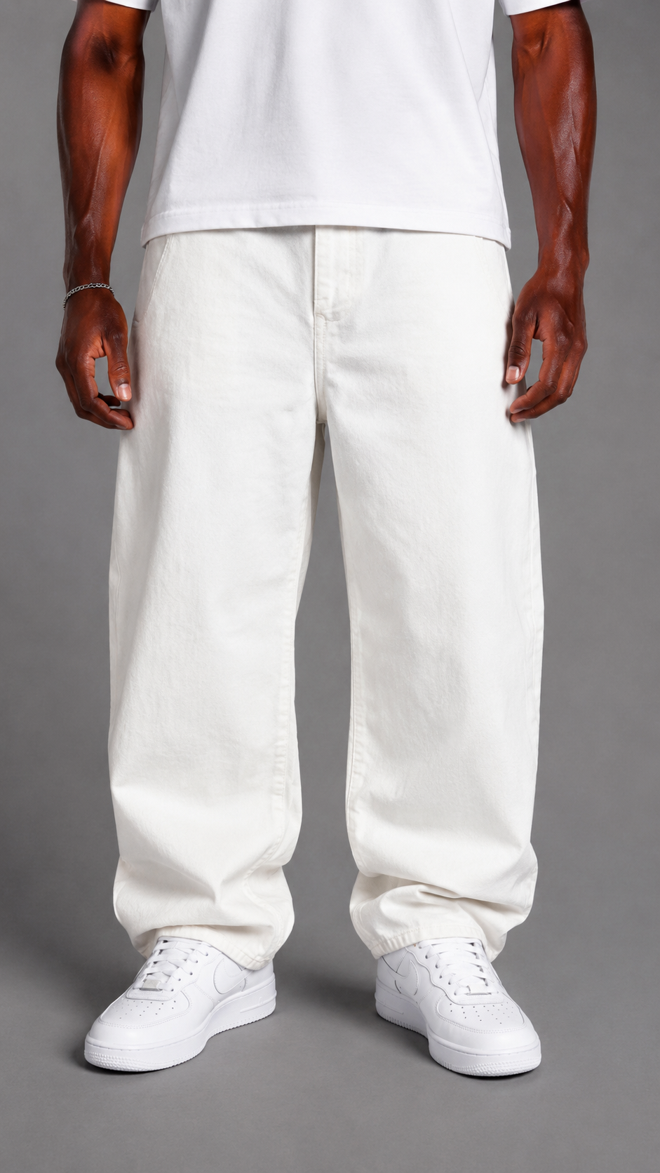 JEANS BALOON 8732 WHITE