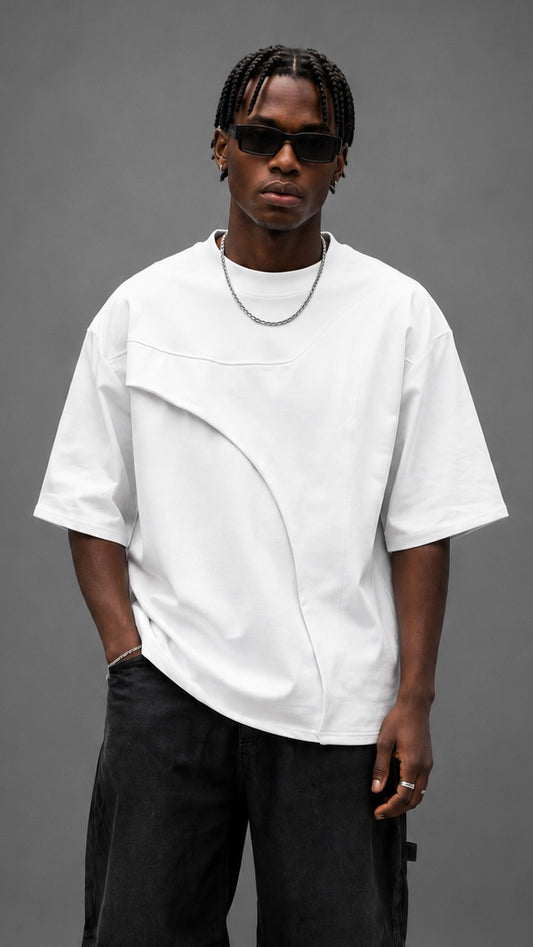T-SHIRT DUBBED PRESENT WHITE