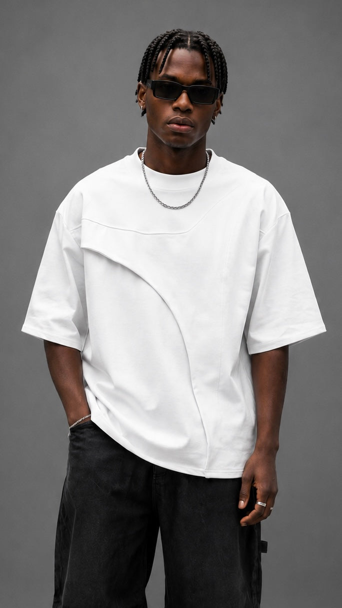 T-SHIRT DUBBED PRESENT WHITE