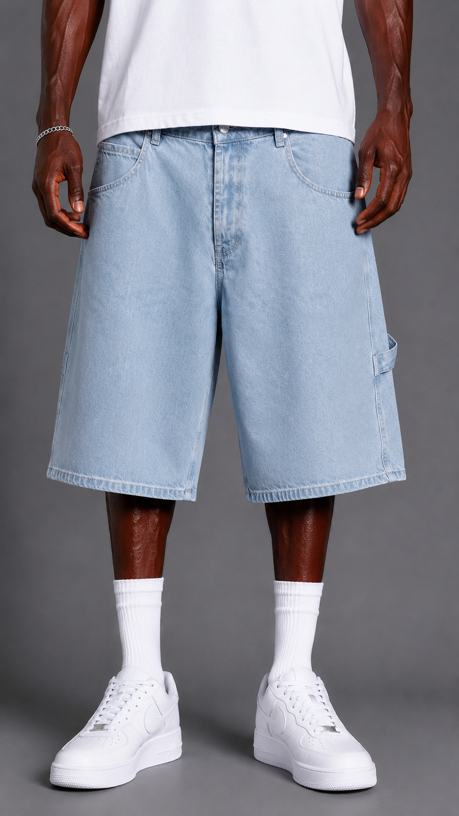 SHORTS IN DENIM BER1020 SKY