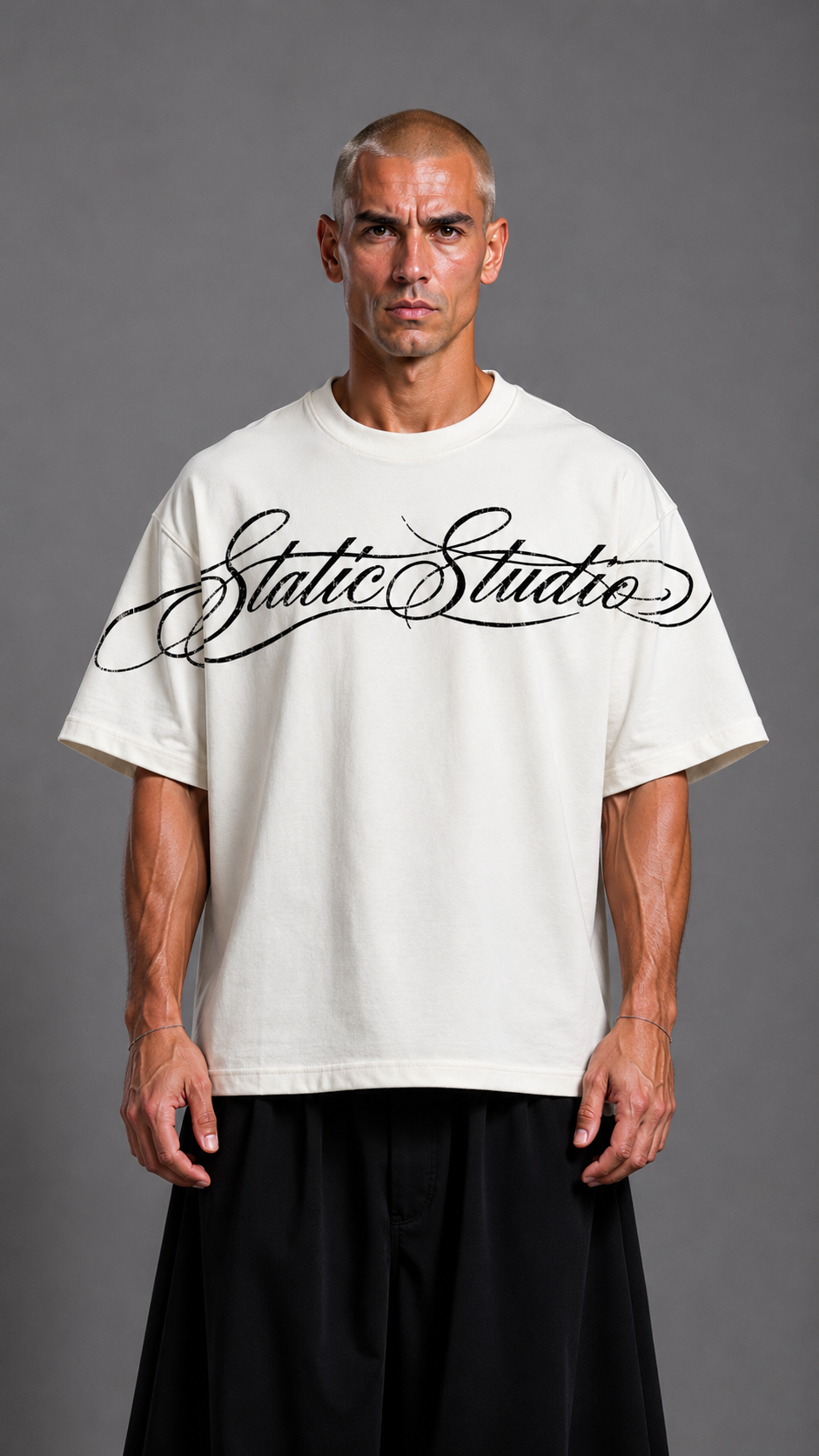 T-SHIRT STATIC STUDIOS WHITE