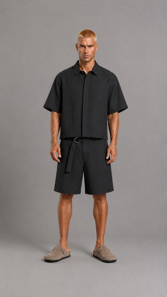 COORDINATO LINO PRESENTDAY BLACK
