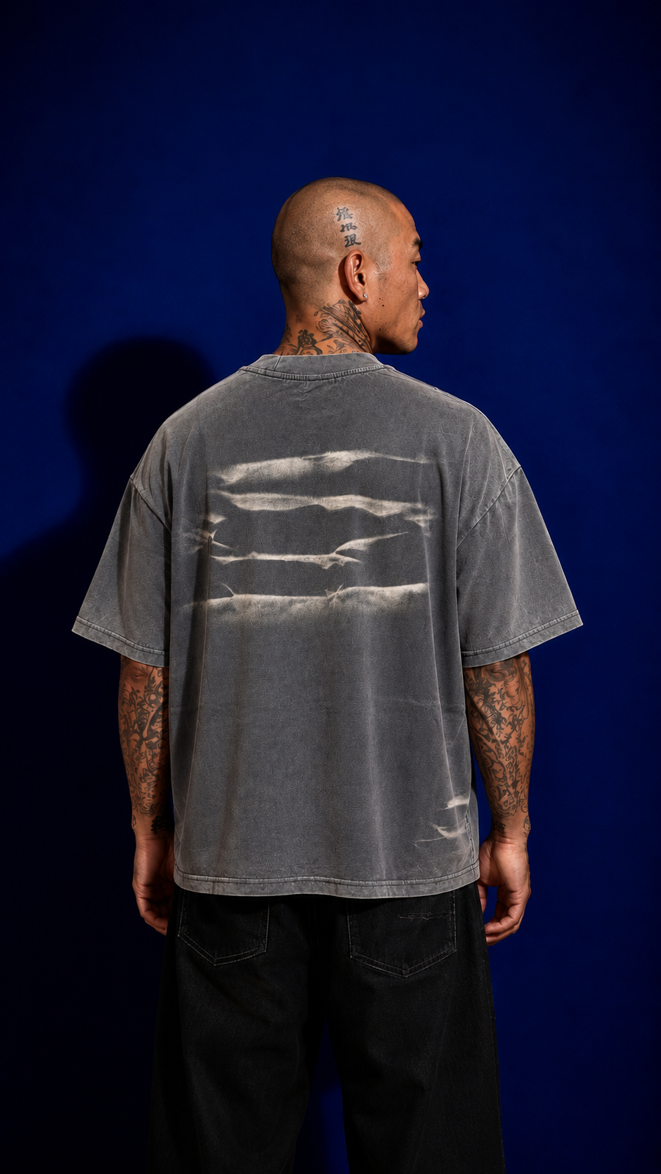 T-SHIRT WASHED DARK GREY