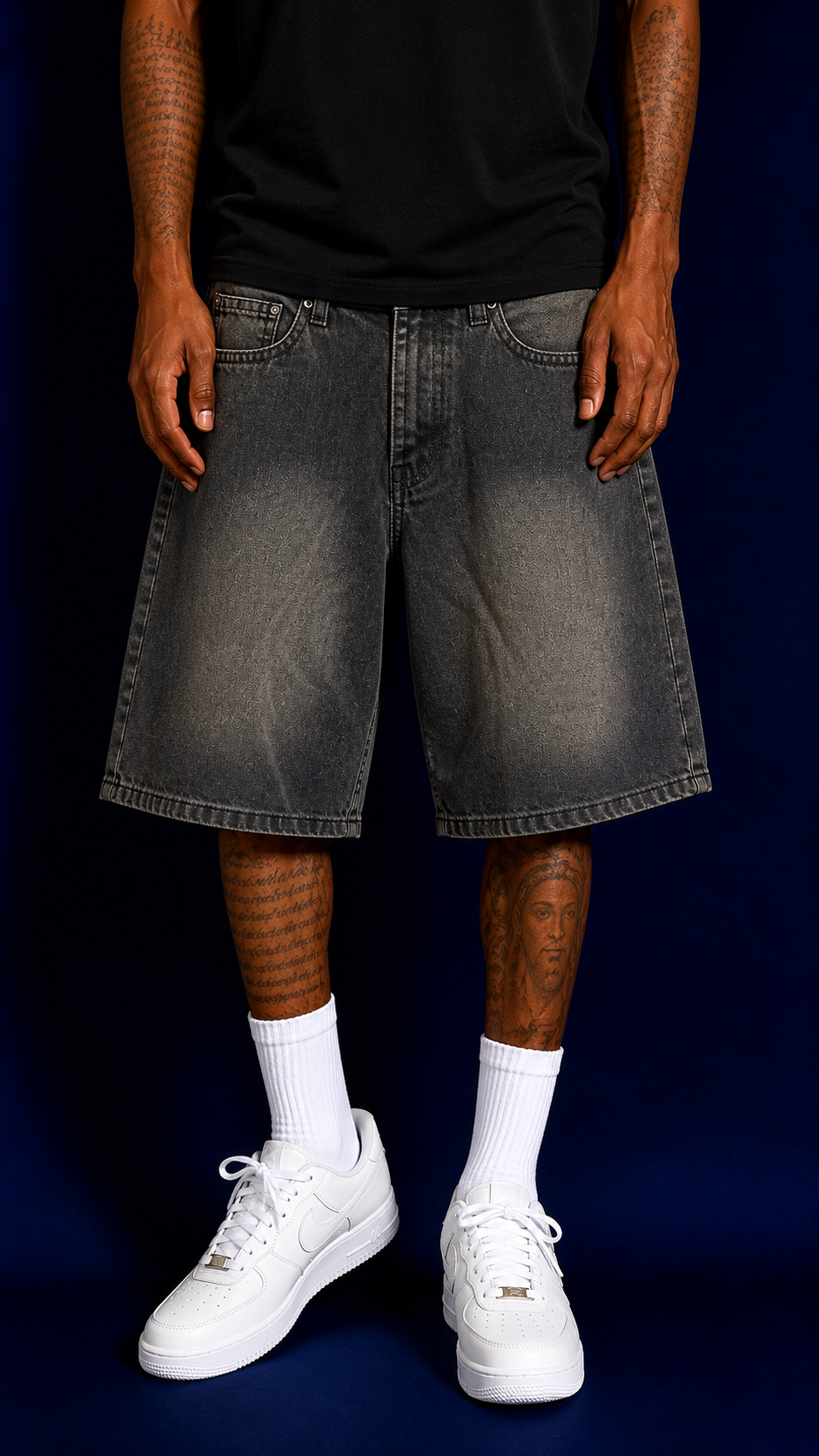 SHORTS IN DENIM M5-582 BROWN