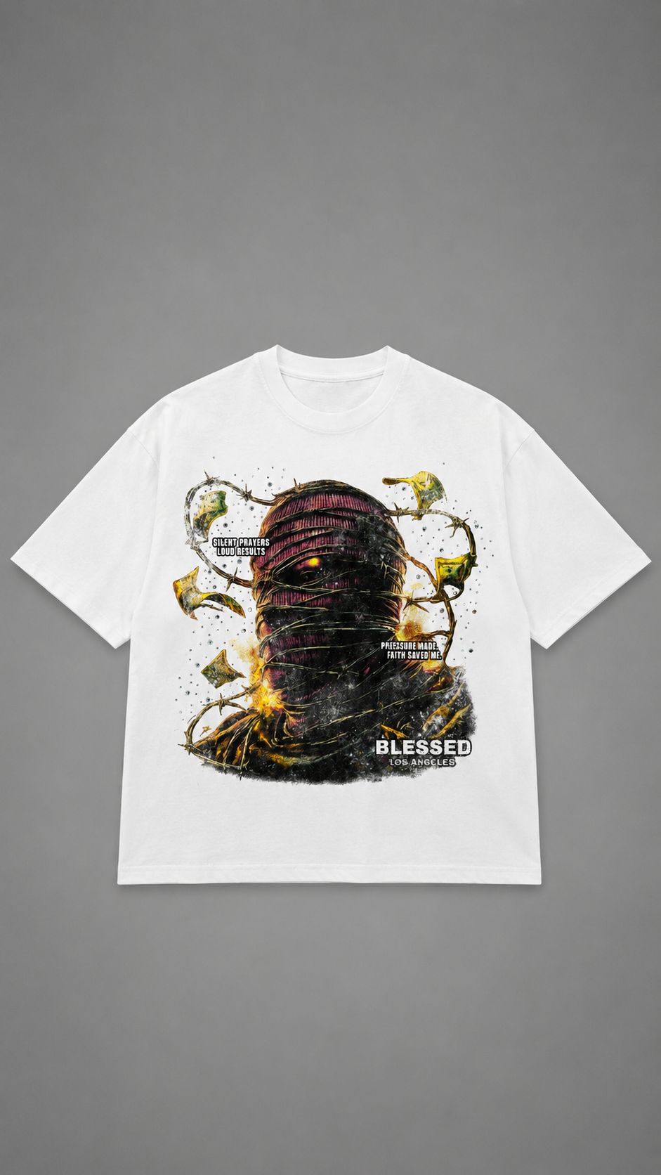 T-SHIRT BLESSED WHITE