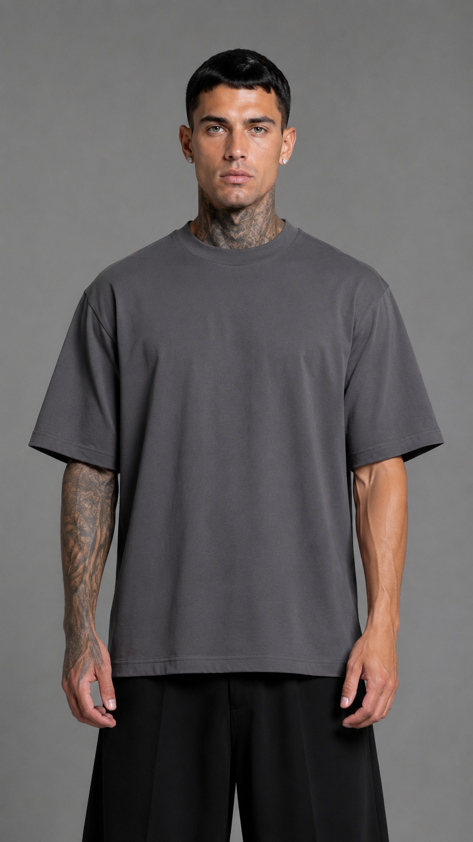 T-SHIRT BASIC DARK GREY