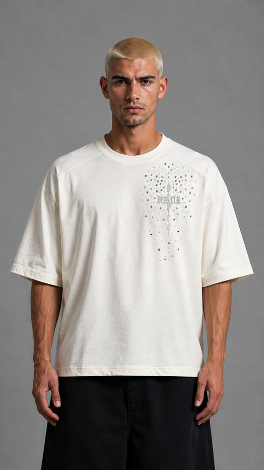 T-SHIRT CHICANO DIAMOND DEPENDENCIA WHITE
