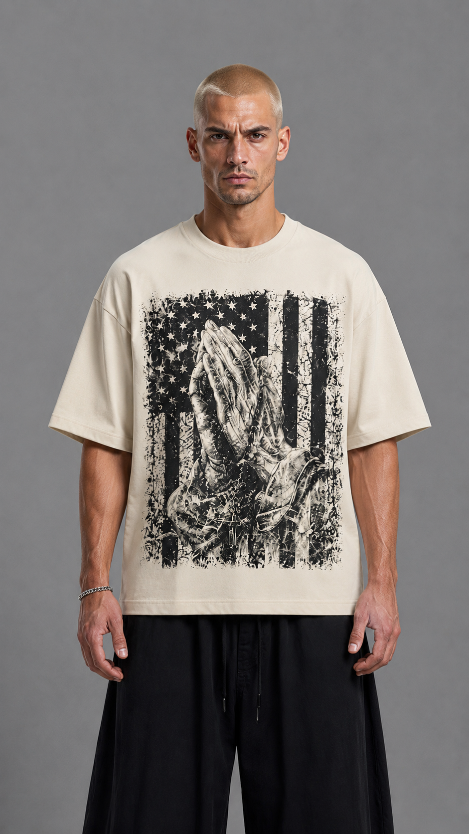 T-SHIRT AMERICA CREAM
