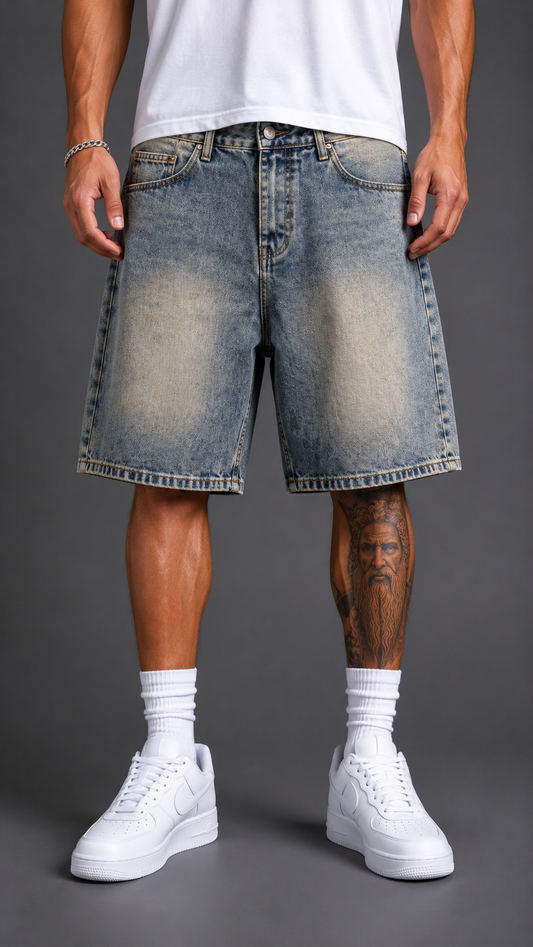 SHORTS IN DENIM 0641 SABBIATO