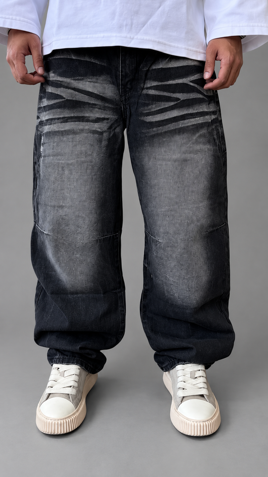 JEANS BAGGY AD8827Q BLACK