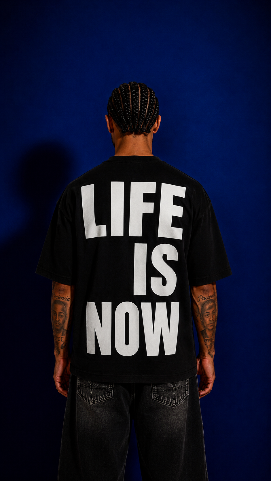 T-SHIRT LIFE IS NOW BLACK