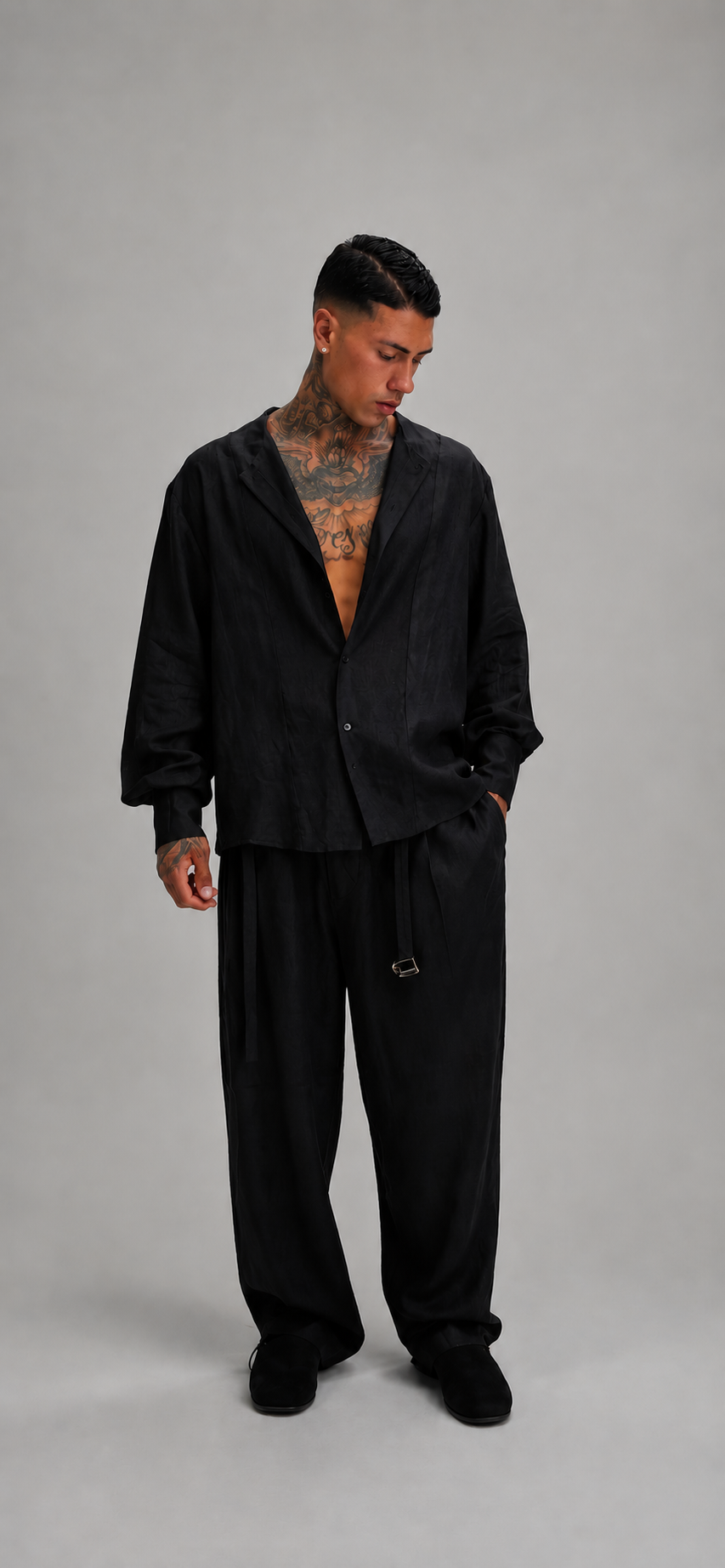 COORDINATO IN LINO HYDO BLACK