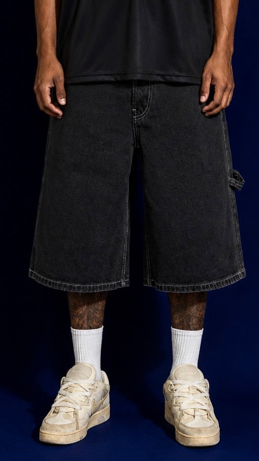 SHORTS IN DENIM PS 101 BLACK