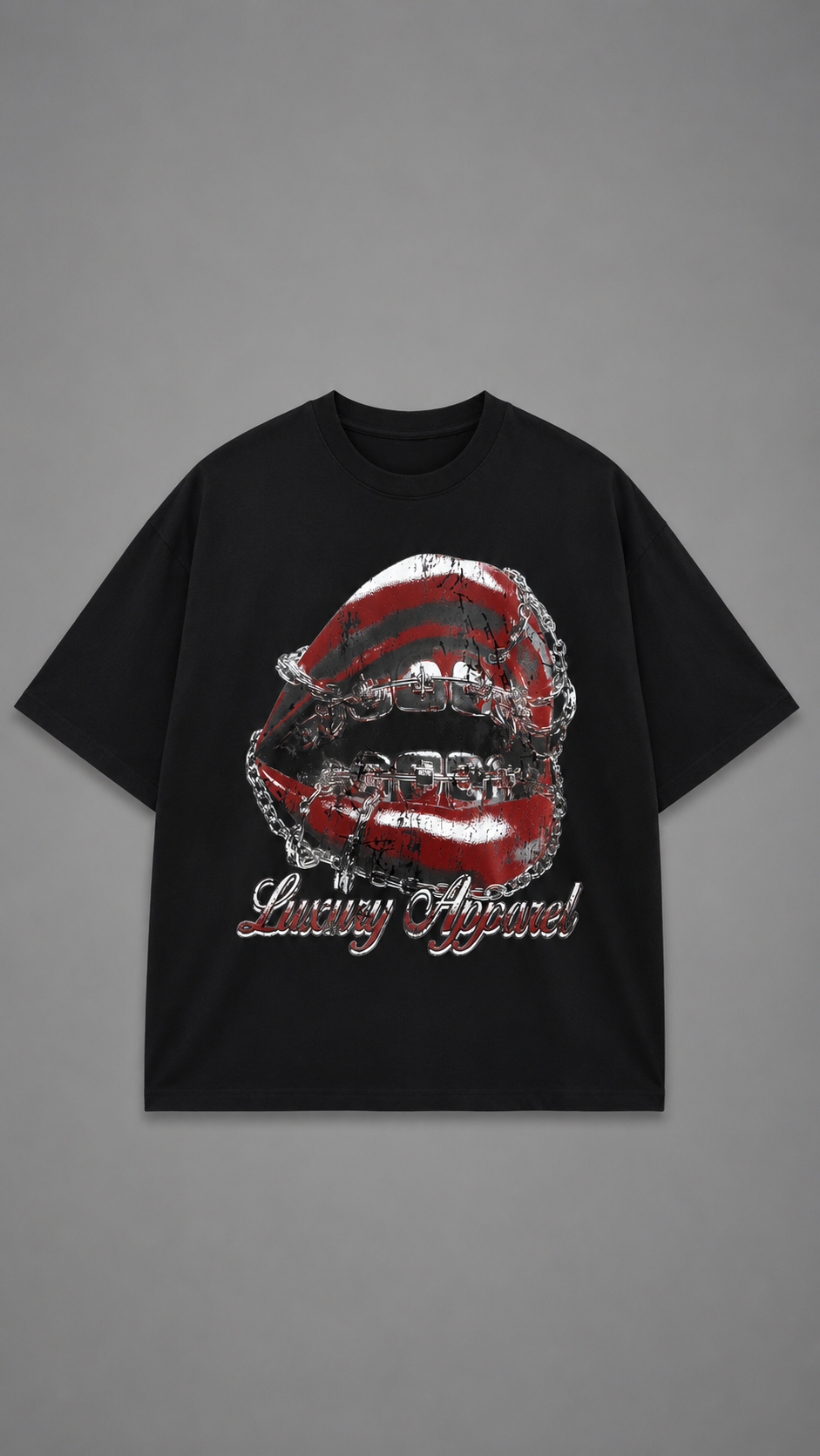 T-SHIRT LUXURY APPAREL BLACK