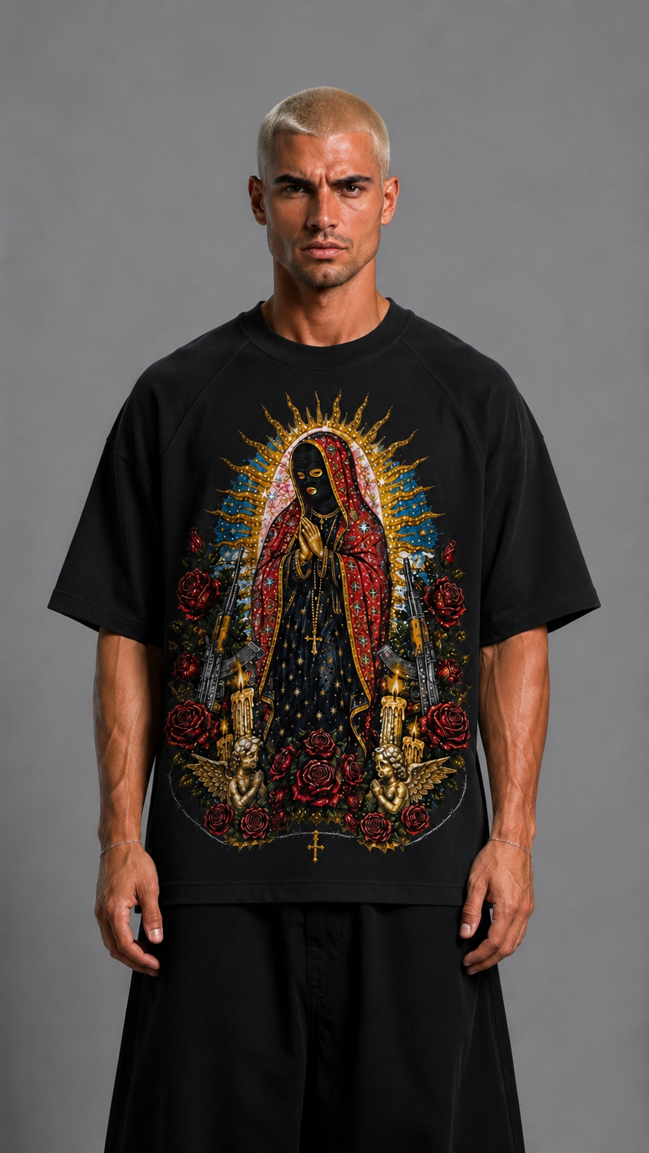 T-SHIRT PRAY DEPENDENCIA BLACK