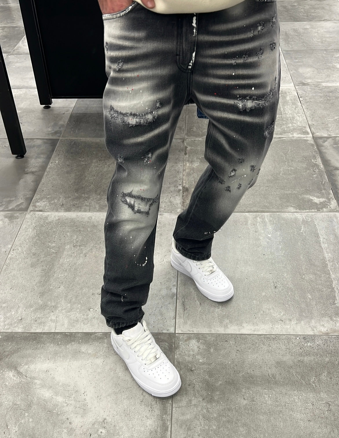 JEANS MOD. DSQ2 PRINT BLACK