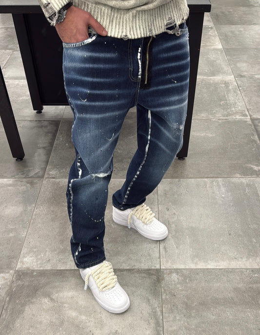 JEANS MOD. DSQ2 ZIP BLUE