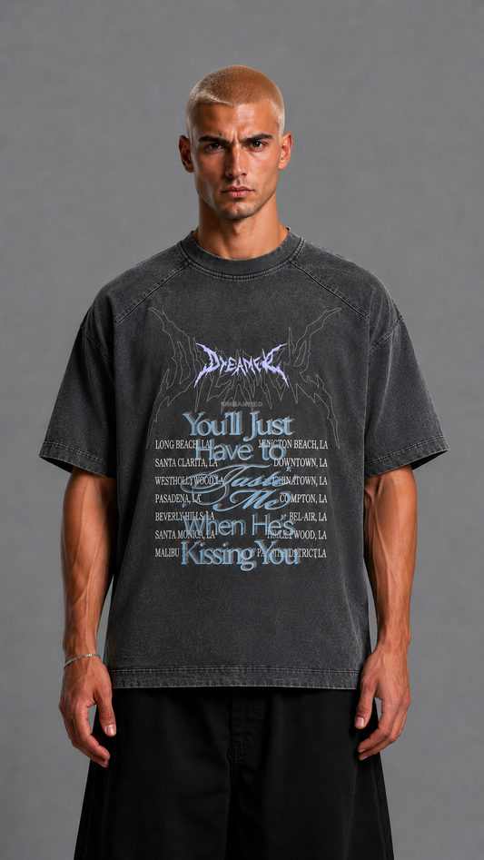 T-SHIRT DREAMER WASHED BLACK