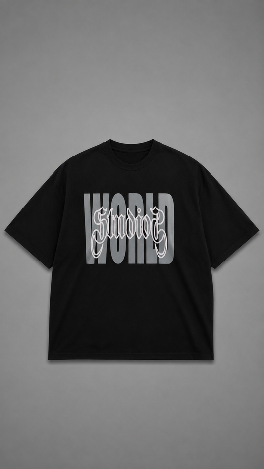 T-SHIRT WORLD STUDIOS BLACK