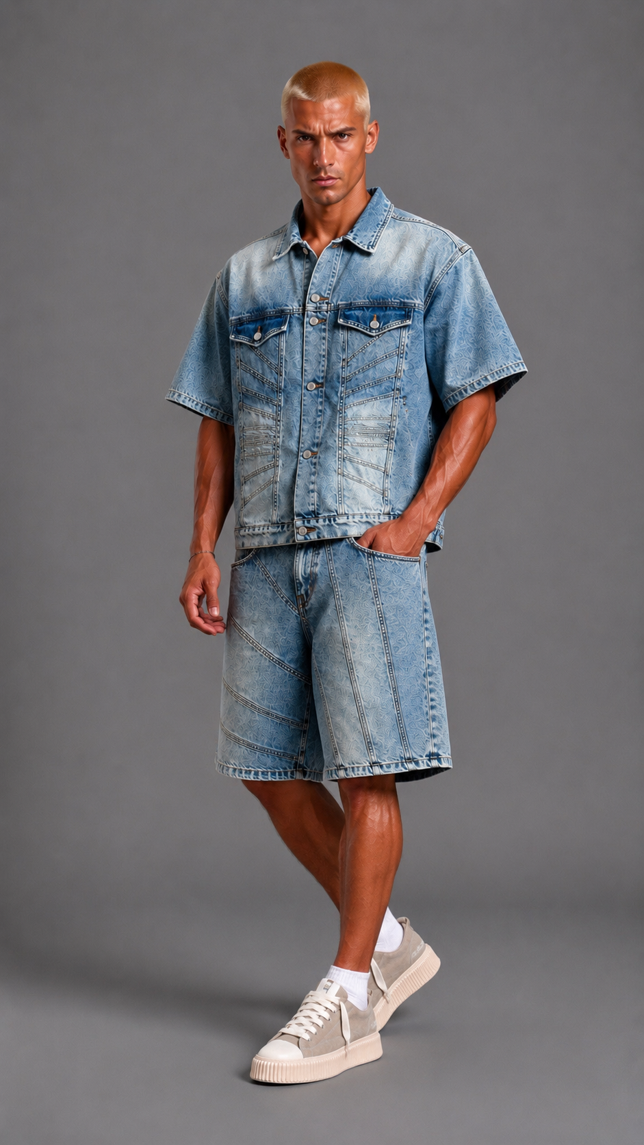 COORDINATO IN DENIM CIANOTIC