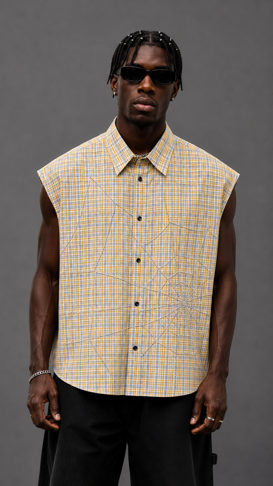 CAMICIA SPIDERWEB YELLOW