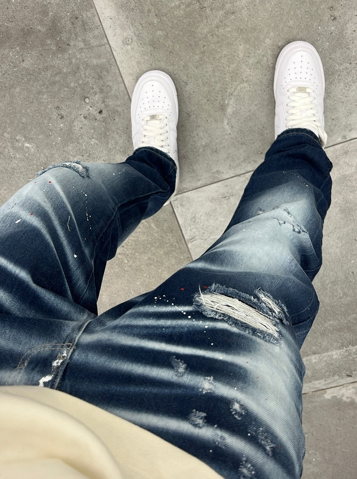 JEANS MOD. DSQ2 PRINT BLUE