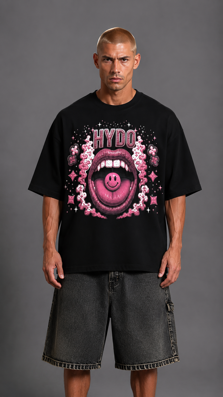 T-SHIRT SMILE HYDO BLACK