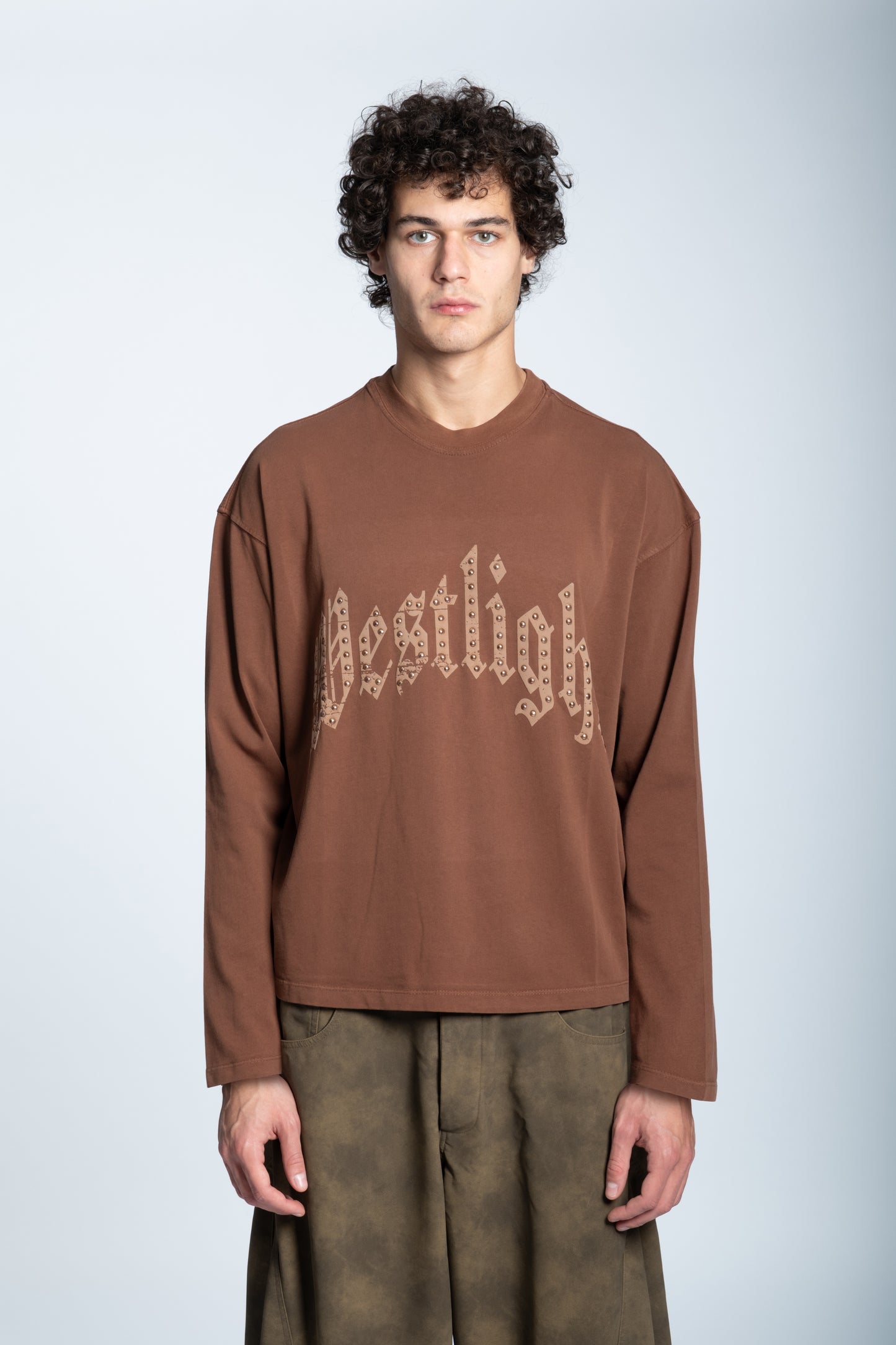 T-SHIRT LONGSLEEVE WEST LIGHT BROWN