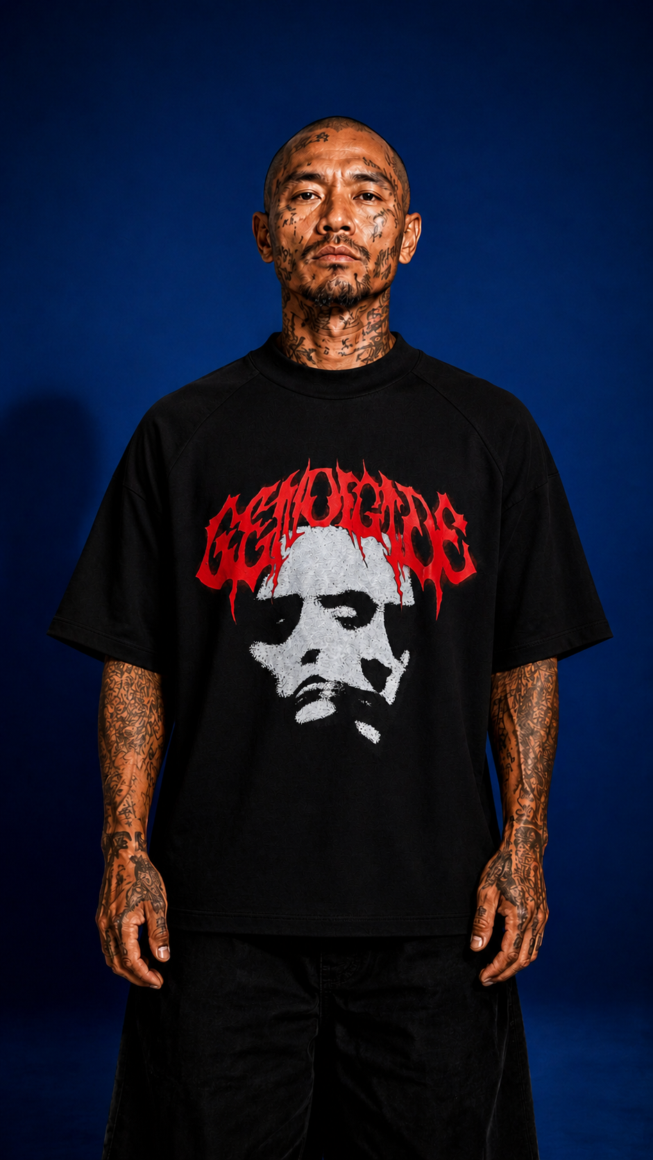 T-SHIRT DOUBLE FACE BLACK