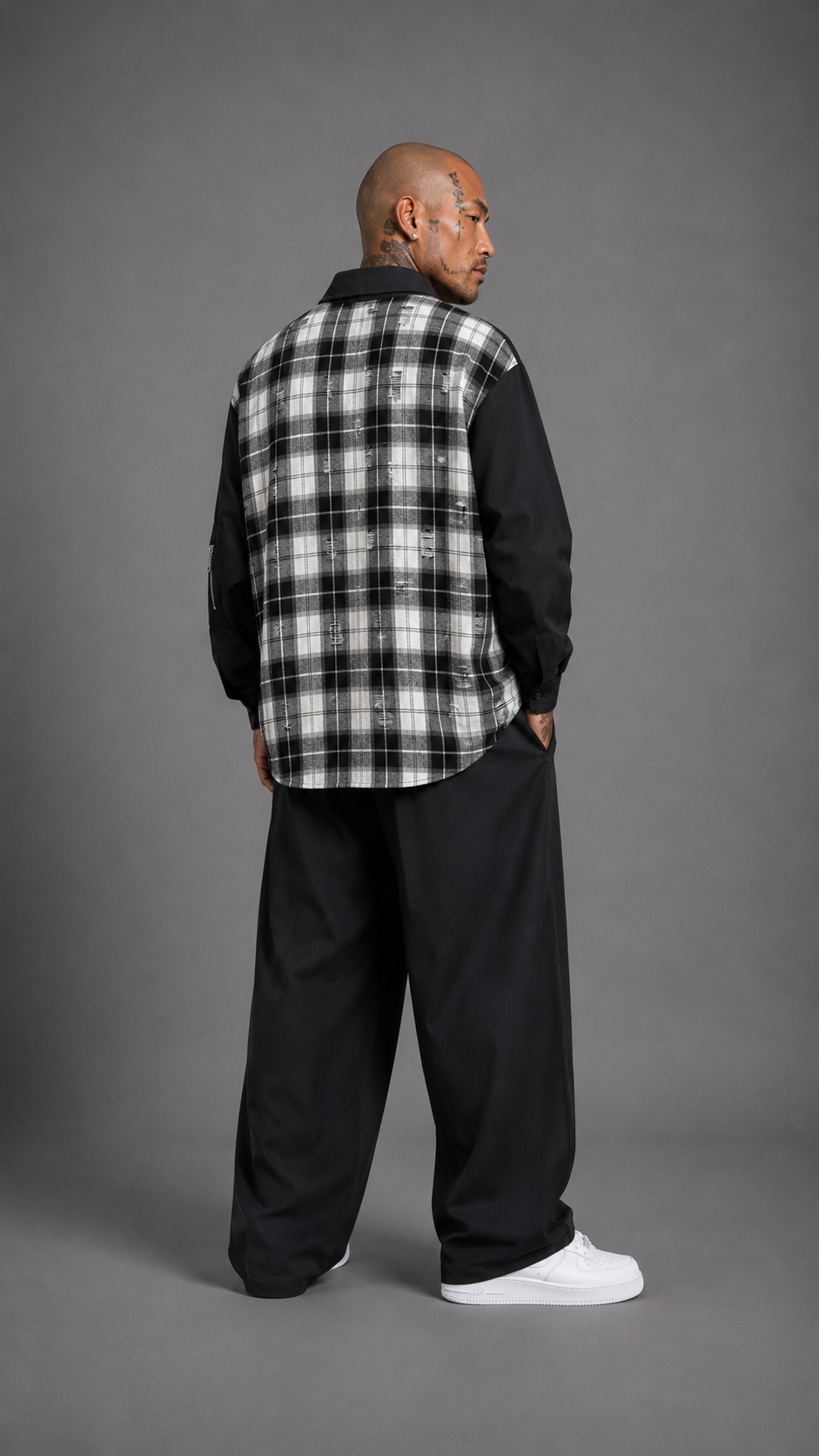 COORDINATO CHECK BLACK CIRCUS