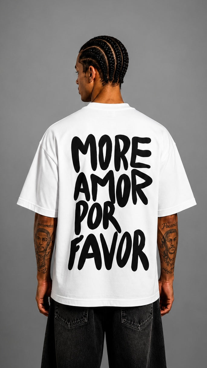 T-SHIRT MORE AMOR WHITE