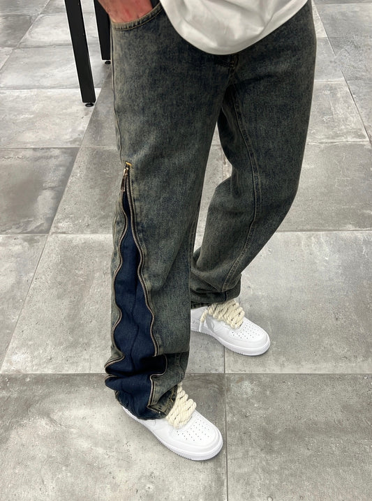 JEANS FLARE SABBIATO