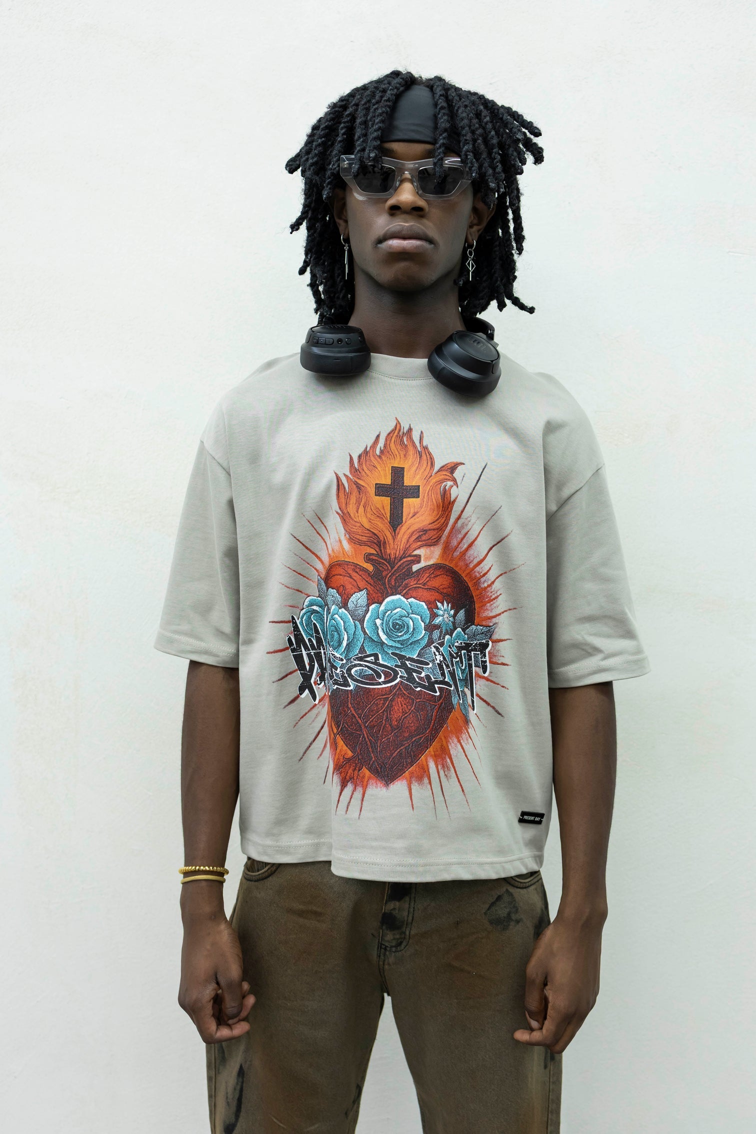 T-SHIRT HEART AND ROSES PD