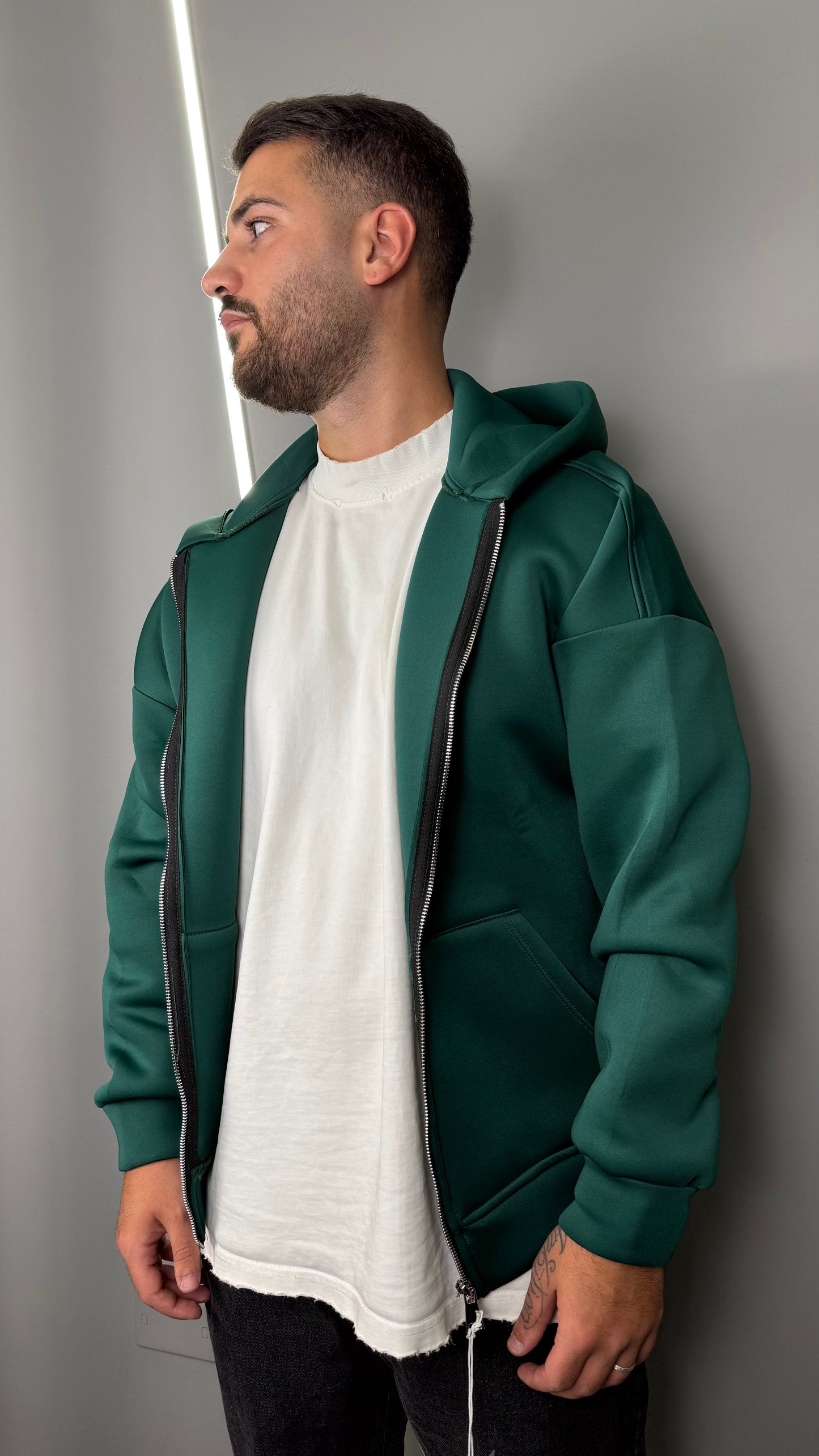 FELPA SCUBA CON CAPPUCCIO