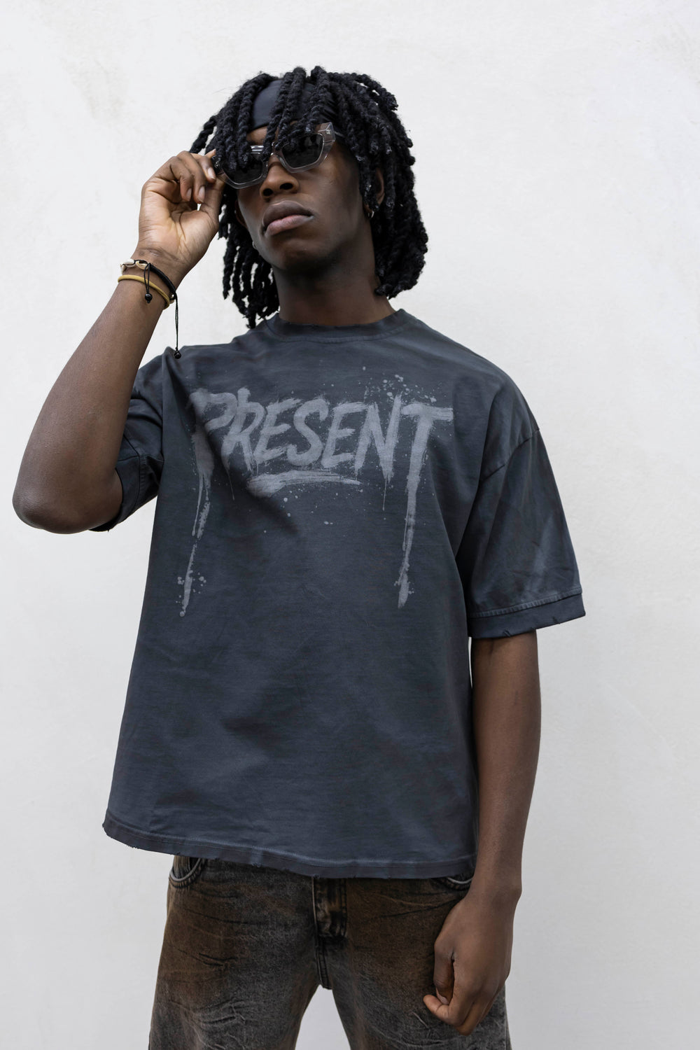 T-SHIRT WASHED E STAMPA