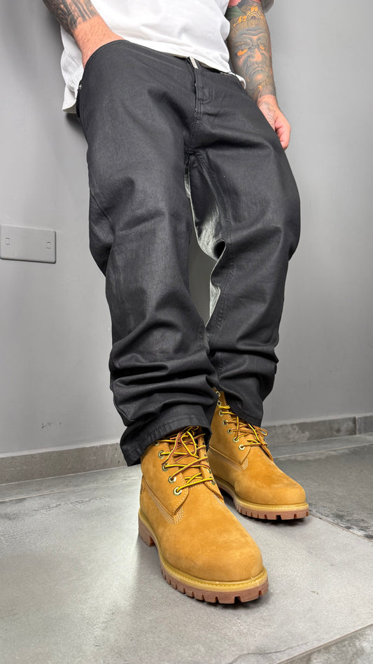 JEANS BAGGY SPALMATO CIANOTIC