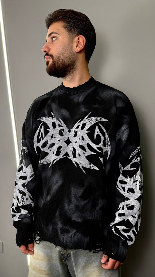 PULLOVER SAVAGE DYE CIANOTIC