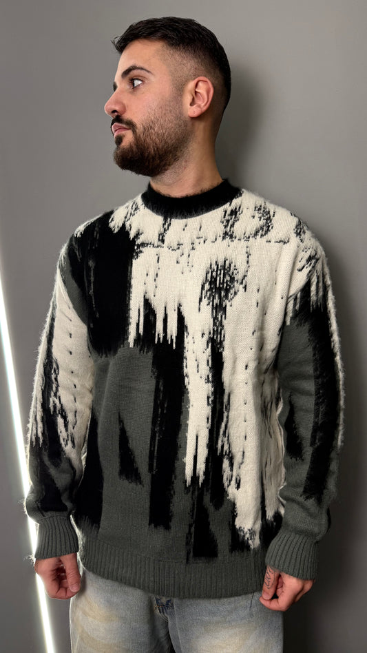 PULLOVER ABSTRACT 2.0 BLACK