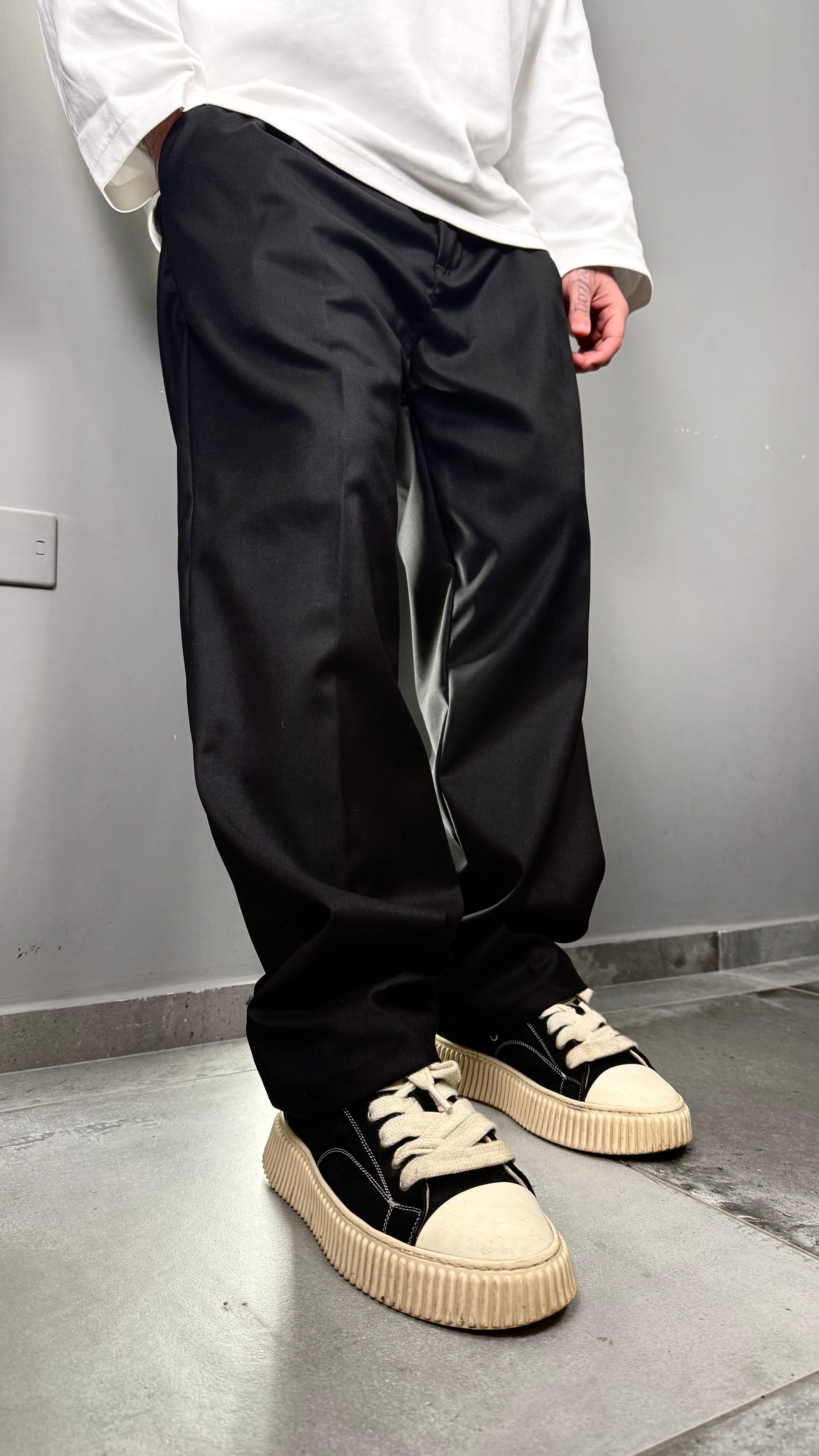 PANTALONE PALAZZO ARCHIIVE BLACK