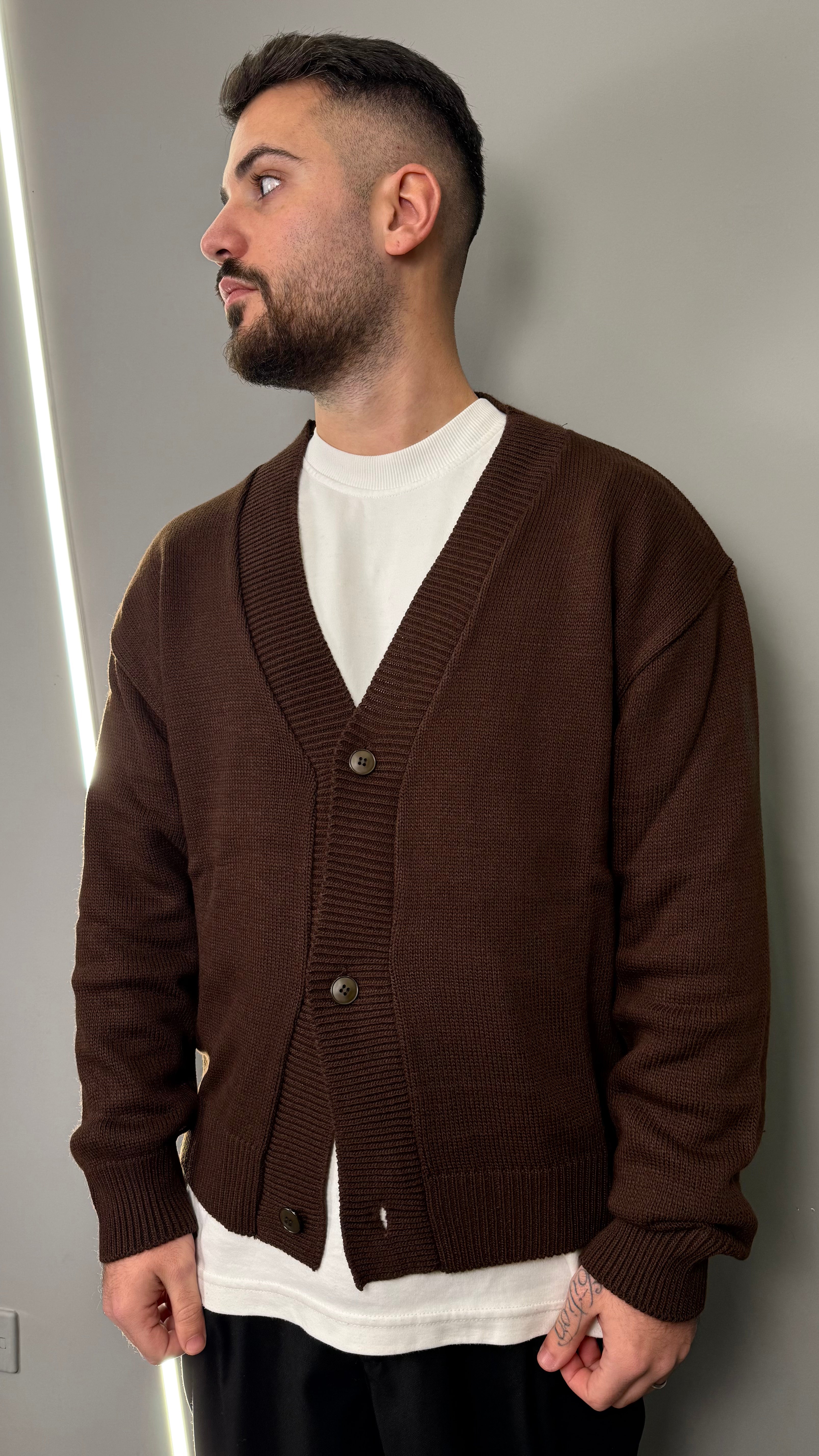 CARDIGAN ARCHIIVE BROWN