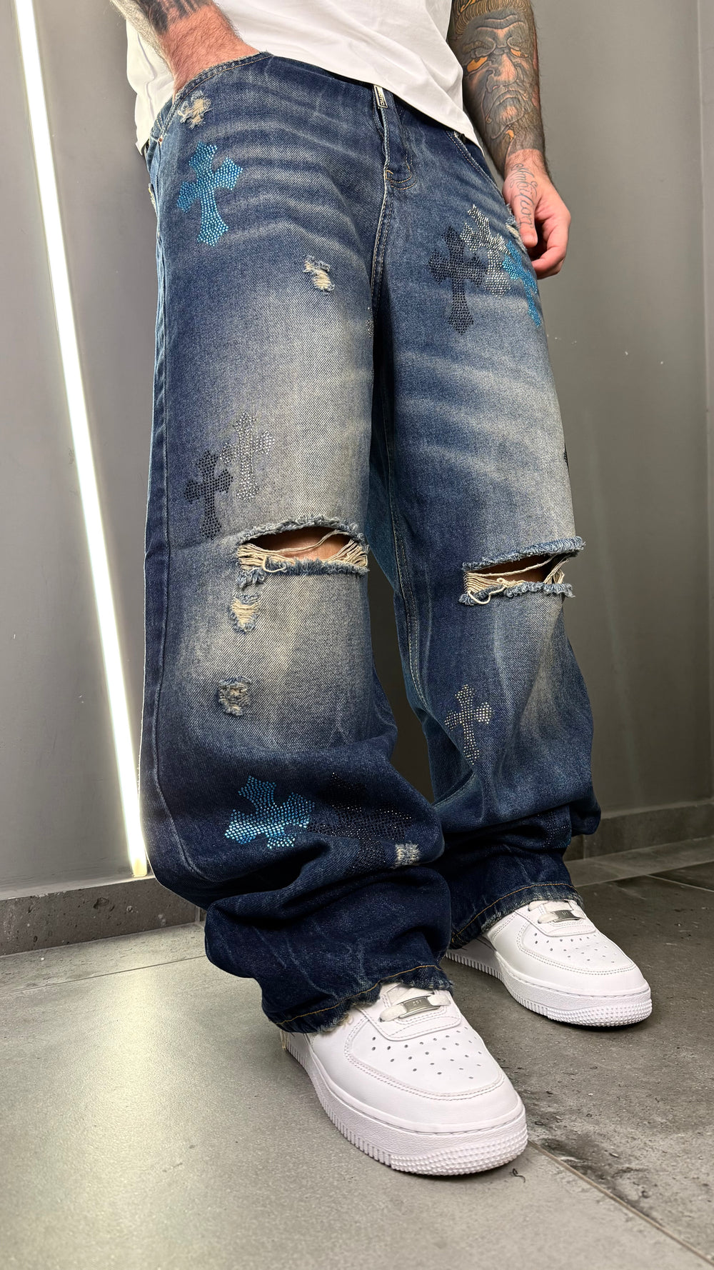 JEANS SUPERBAGGY CHROME BLUE