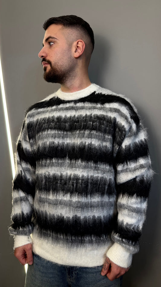 PULLOVER MOHAIR BLACK 86144