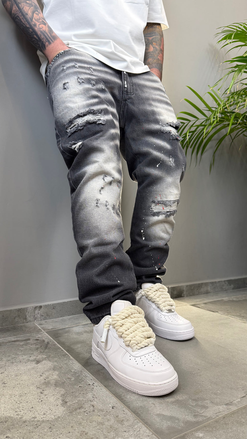 JEANS MOD. DSQ2 PRINT BLACK