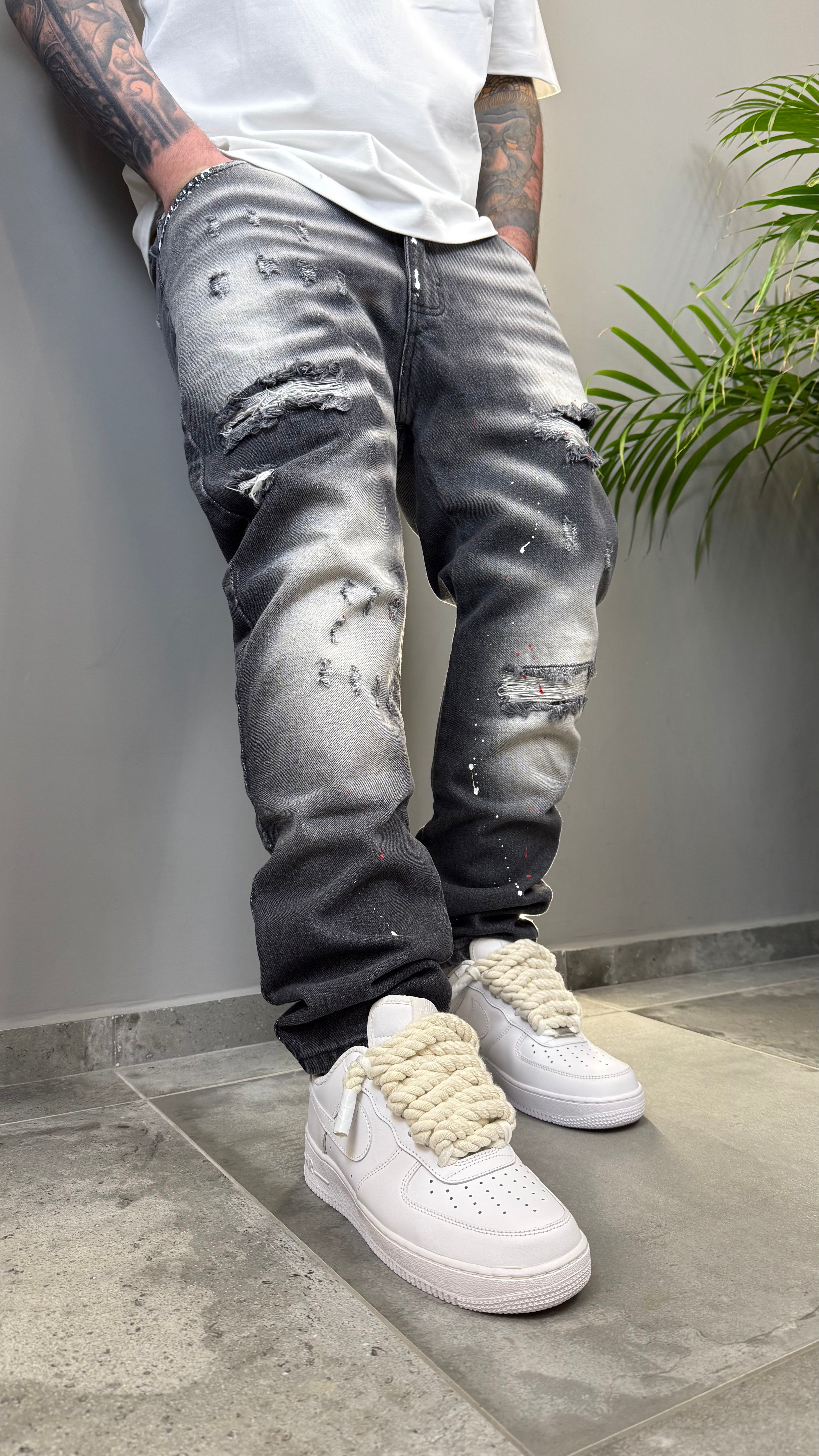 JEANS MOD. DSQ2 PRINT BLACK